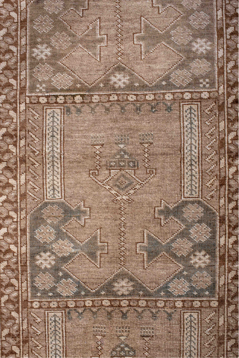 Antique Afghan Area Rug (3' x 6')